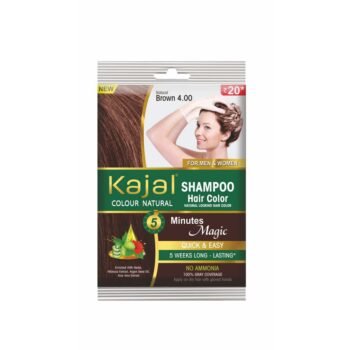 Kajal Shampoo Hair Color – Natural Brown (4.00)