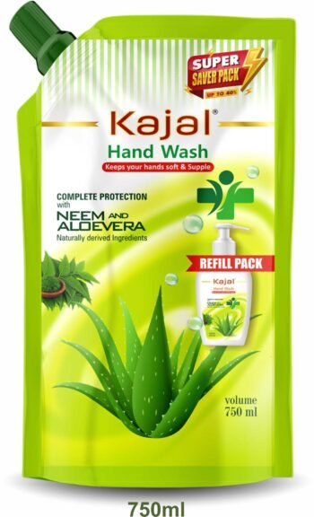 Kajal Hand Wash Refill Pack – Neem & Aloe Vera