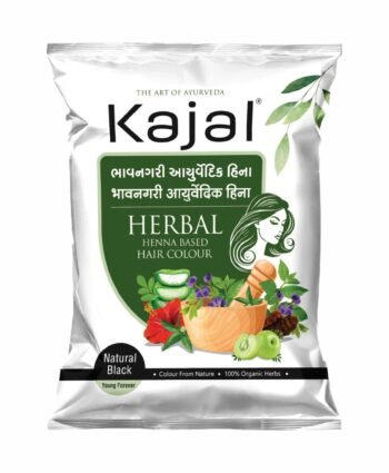 🌿 Kajal Herbal Henna Hair Colour – Natural Black