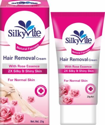 SilkyVite Hair Removal Cream-(ROSE )