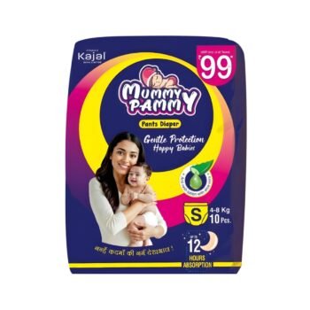 Mummy Pammy Pants Baby Diaper | Up to 12 Hours Absorption | Aloe Vera Anti-Rash Protection | Soft & Breathable Pants Style | Leak-Proof Fit | Sizes S (4–8 kg) & L (9–14 kg) | Soft Care for Tiny Steps