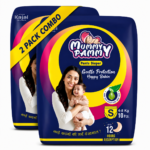 Mummy Pammy Baby Pants Diapers Size S (4–8 kg) – Pack of 2 | 20 Pants | Up to 12 Hours Dryness